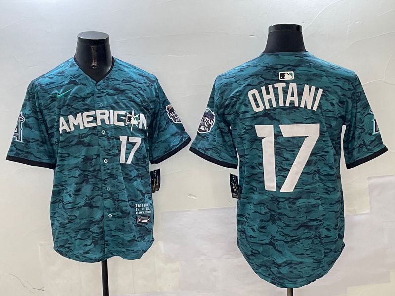 Men Los Angeles Angels #17 Ohtani Green All star Game 2025 Nike MLB Jersey style 2->youth mlb jersey->Youth Jersey